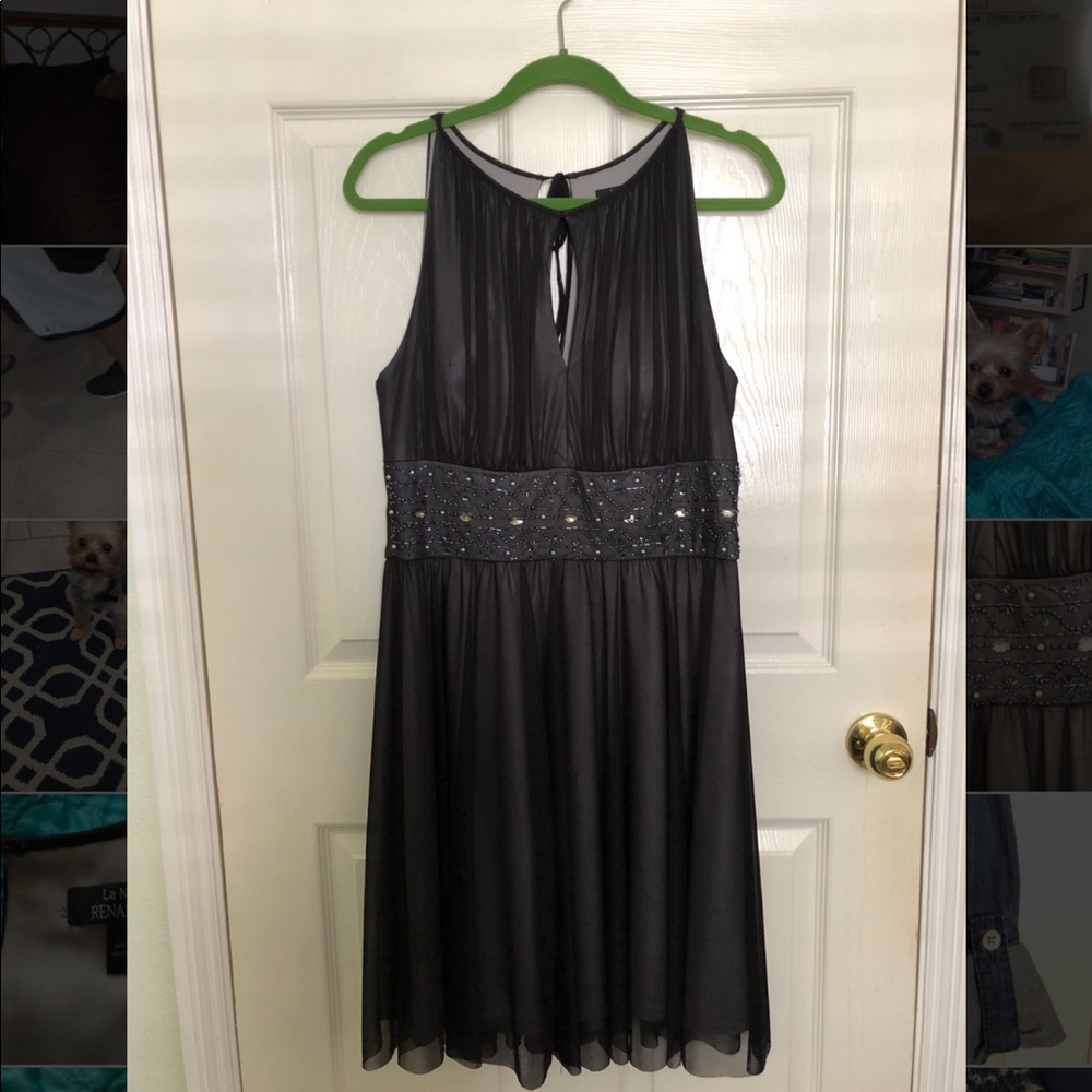 Black cocktail dress